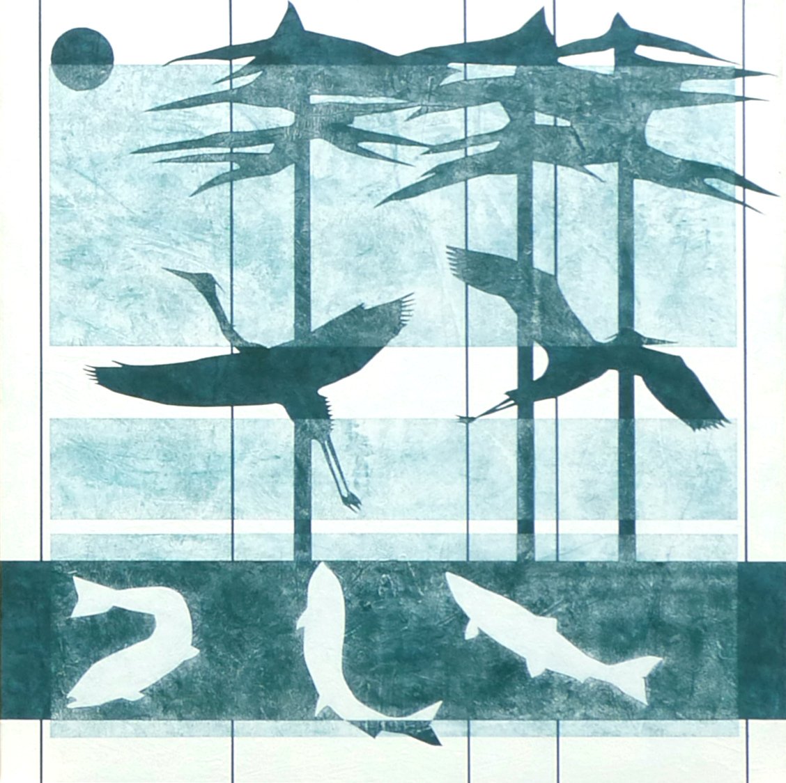 Allan Renshaw - Totemic Heronlands Triptych RH Panel.jpg