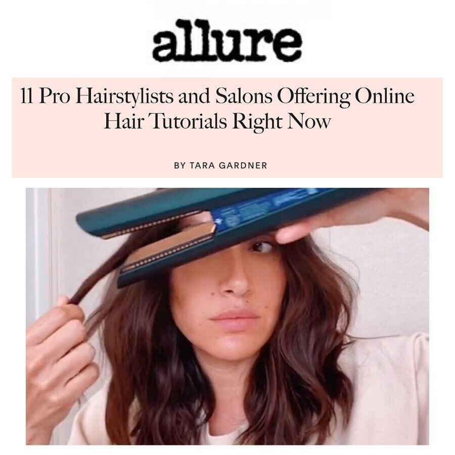 Curling and crimping my way through the best lockdown hair tutorials for @allure 💇&zwj;♀️💇💅 - My fishtail braid skills are now 💯 Big shout out to my favorite Chi salon @merakiroomchicago - can&rsquo;t wait for some ash toning action on this mop ;