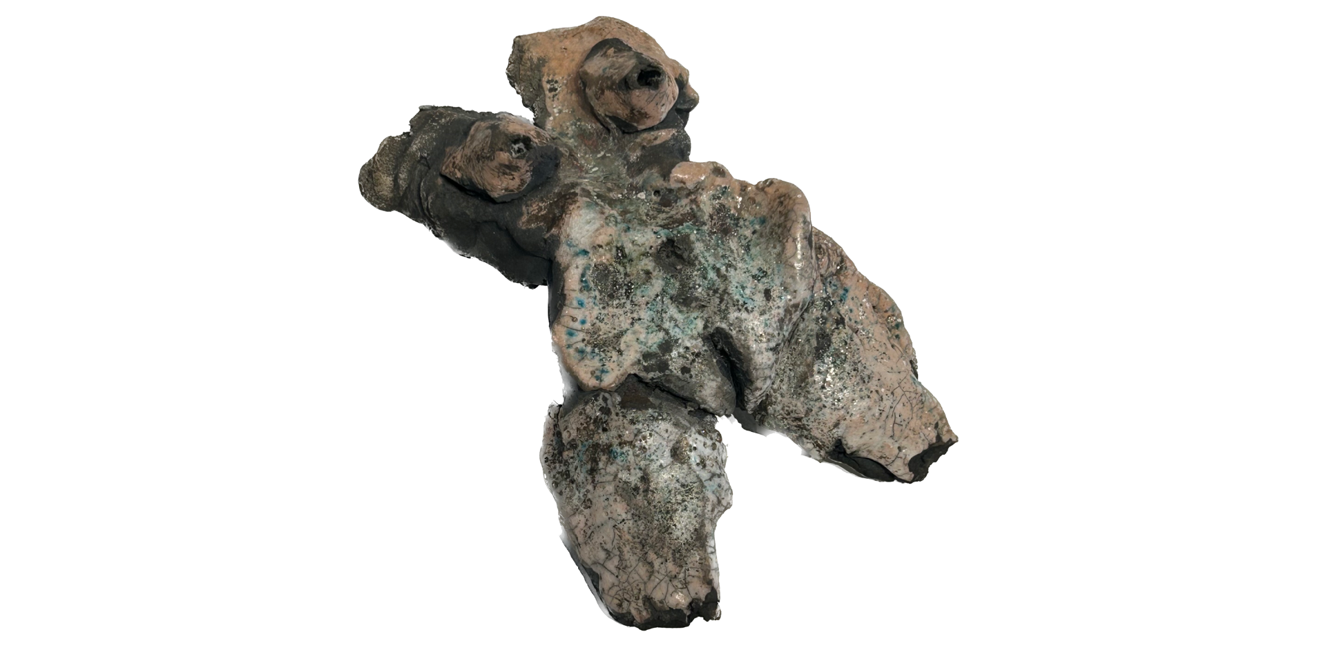 Ruth Aizuss Migdal,
Raku Sculpture Body, ca. 1970s