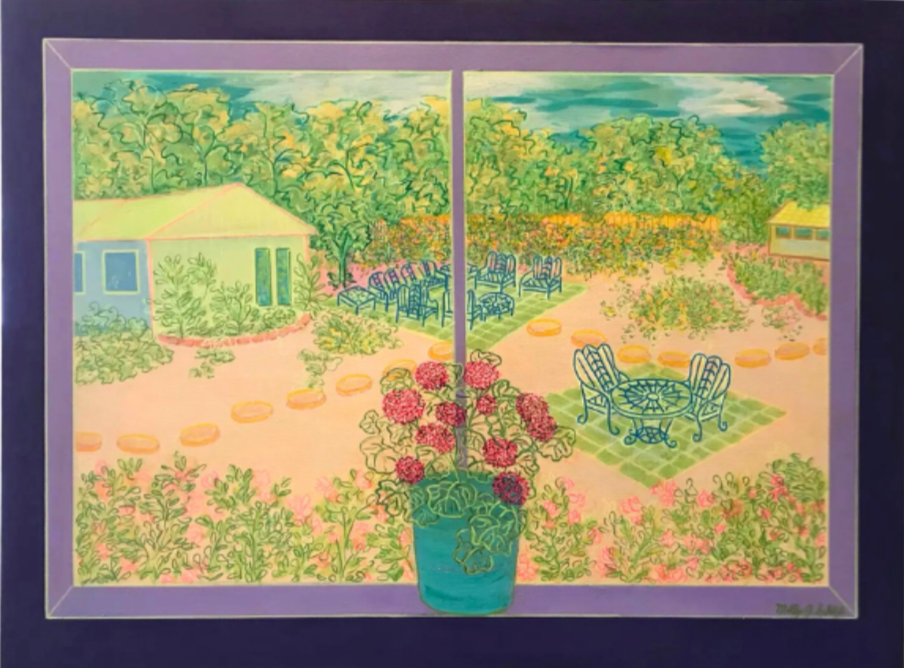 Molly Schiff,
Interiors Landscape Garden Party, ca. 1990