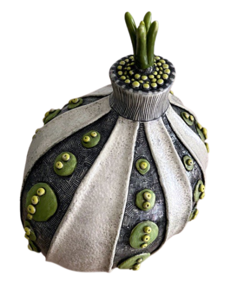 Andryea Natkin,
Primordial Form 660, 2025
Ceramic
9 × 5 1/2 × 7 1/4 in | 22.9 × 14 × 18.4 cm