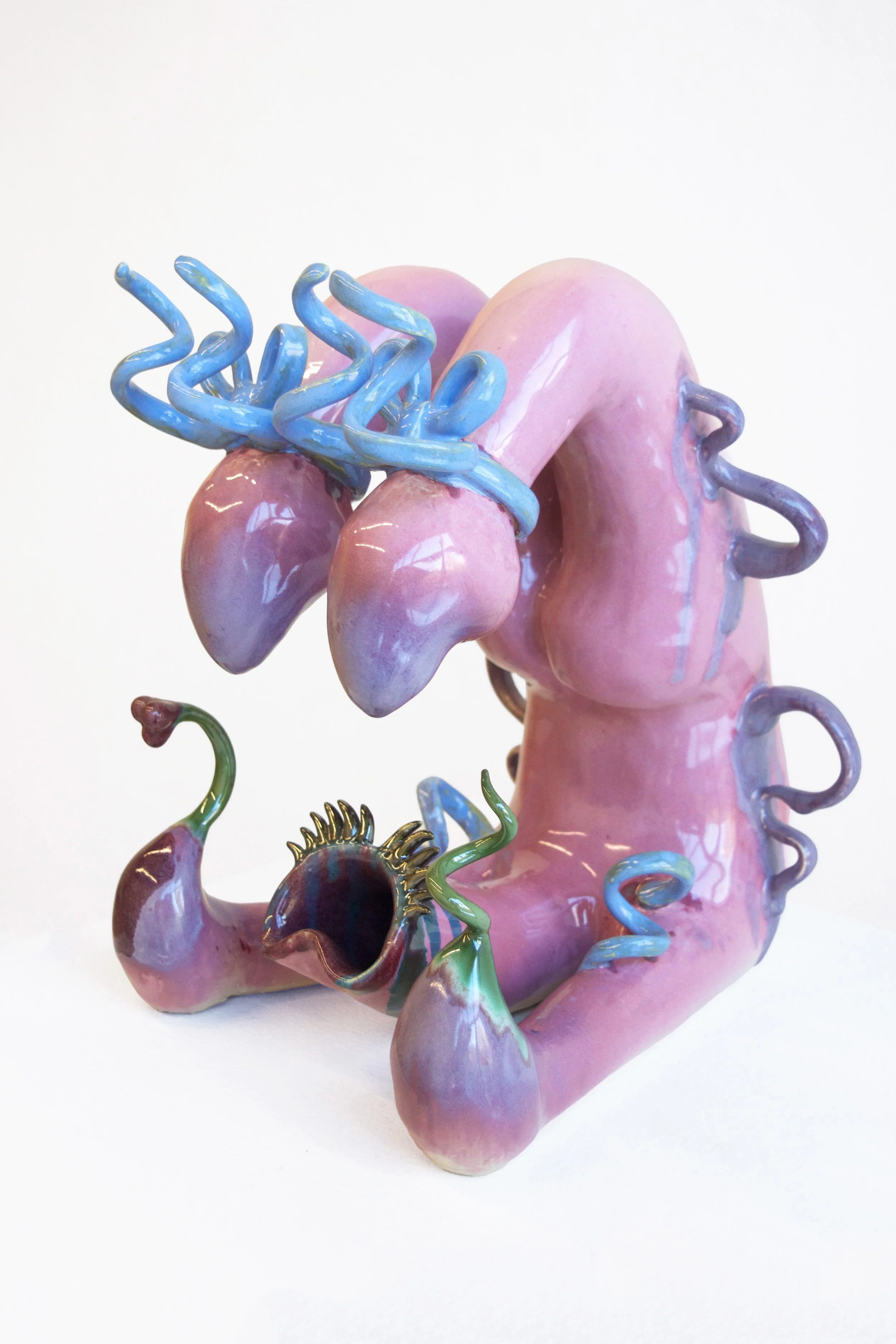 Jeremy Plotkin Wong
,
Fall and Fright, 2026
Ceramic with glaze