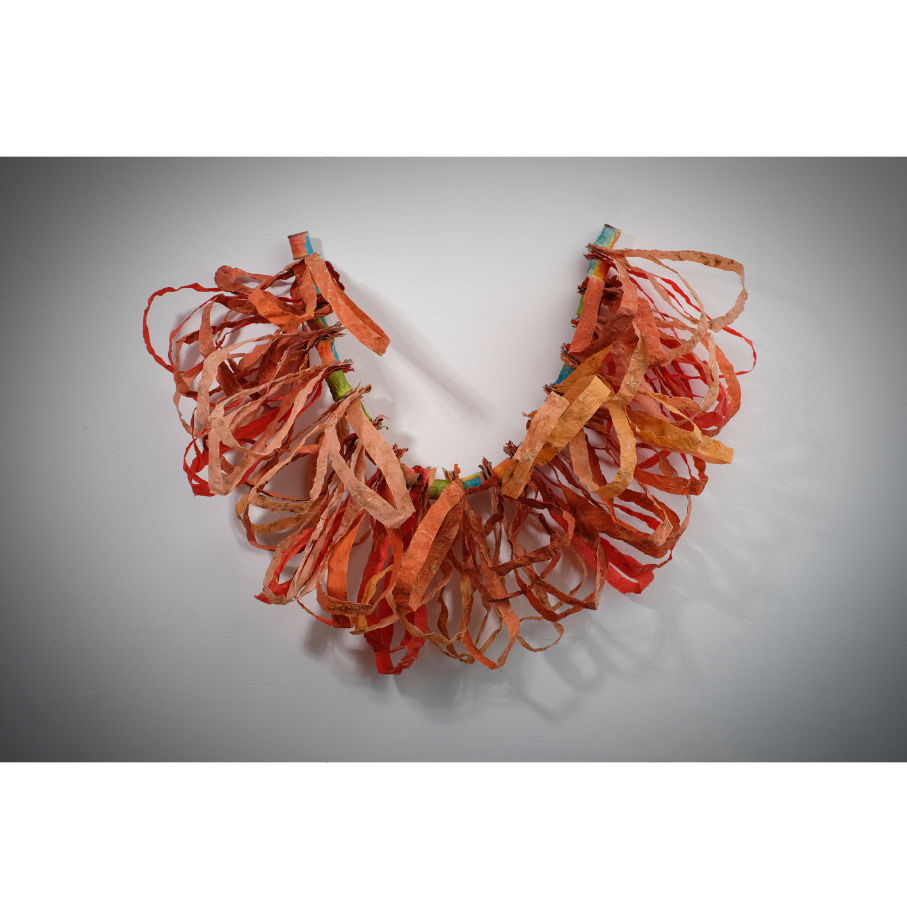 Ritual Garment
Laurie LeBreton (2024)
Handmade abaca paper, wooden beads