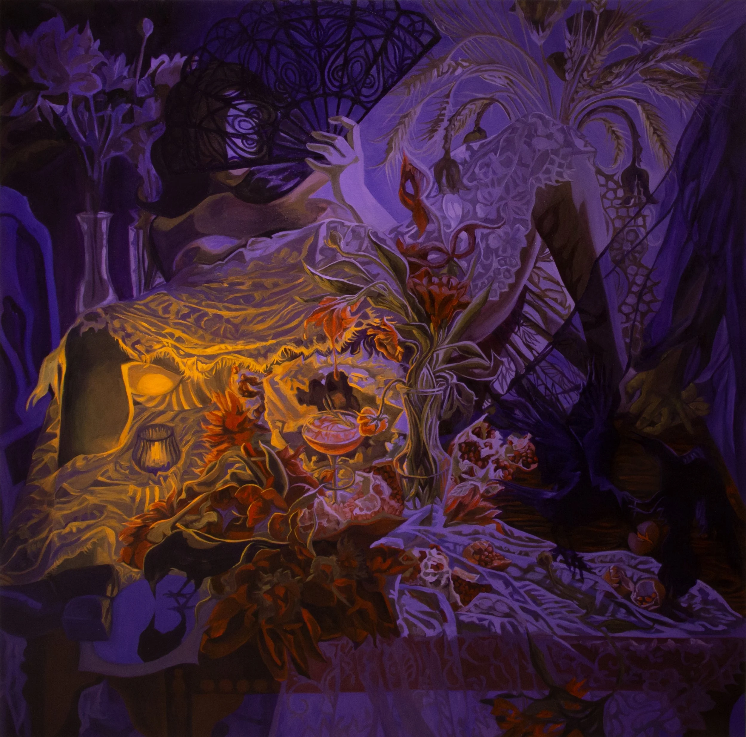 Tara Sabini
,
Basking in the Bog of Eternal Stench, 2025
Oil on Canvas
