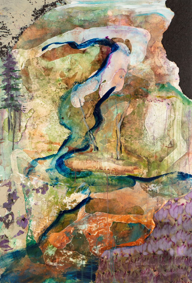 CV Peterson,
Whispers To The Petals And Reeds, 2026
Painting on panel
41 × 28 × 2 in | 104.1 × 71.1 × 5.1 cm