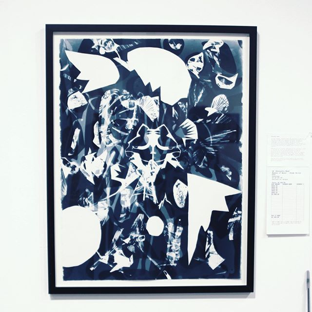 Silent Auction at Artmix 2019 @bmoca @alejandraabad__ #alejandraabad #contemporaryart #artmix #cyanotype #blue