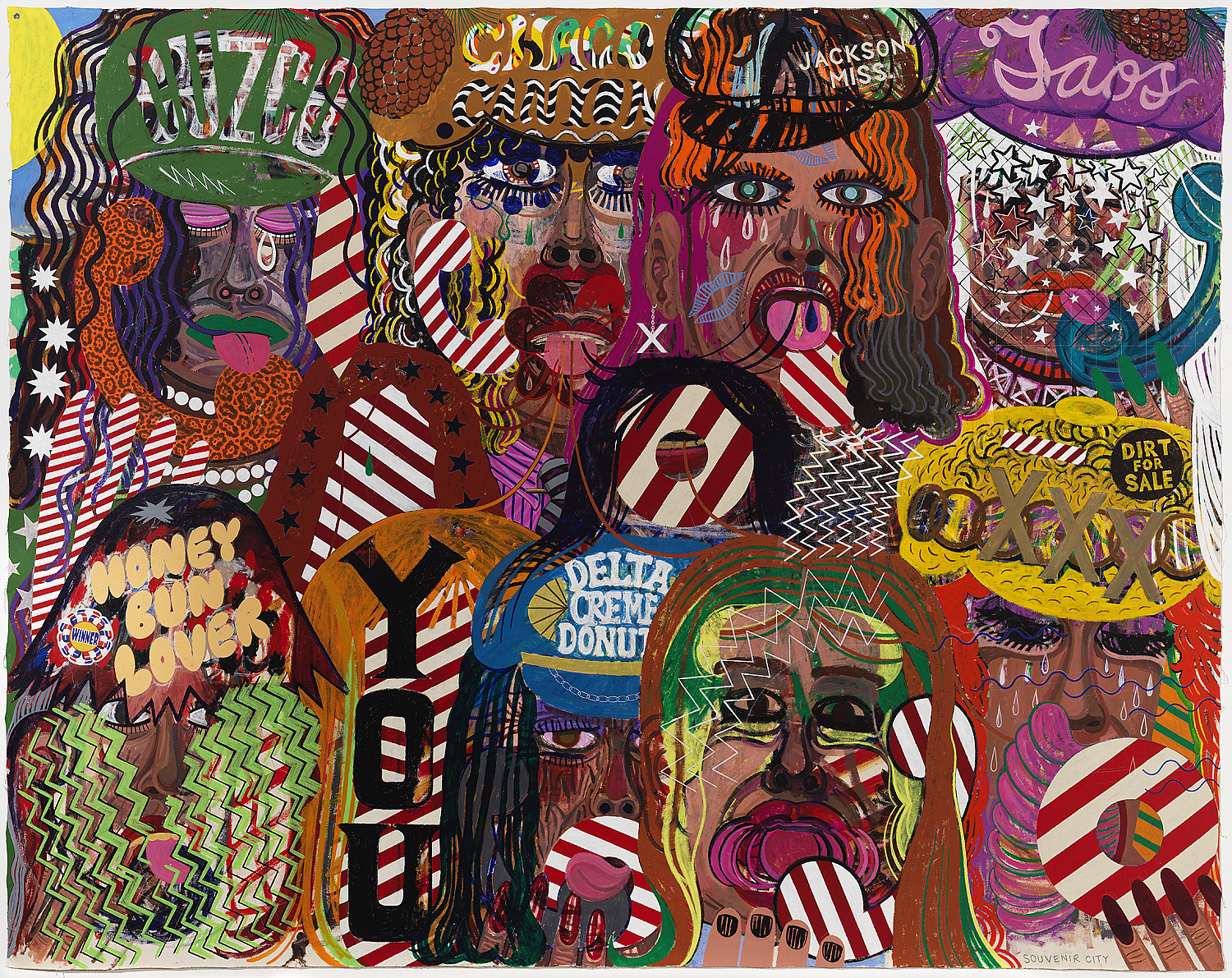 Souvenir City, 2011, Acrylic on canvas, 85 X 108 inches