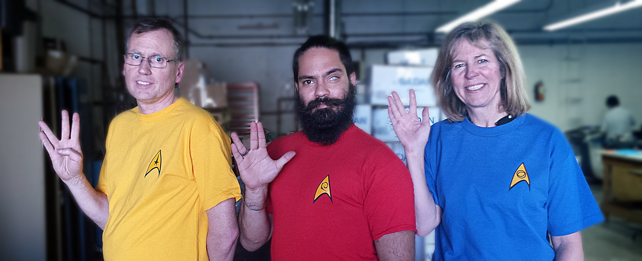 Pictured above are some of our team members: Duncan, Tyler, and Joyce.