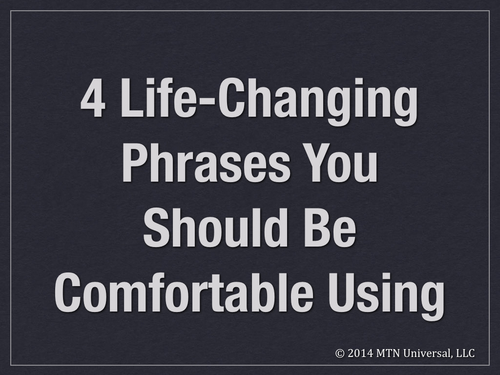 Phrases for life changing