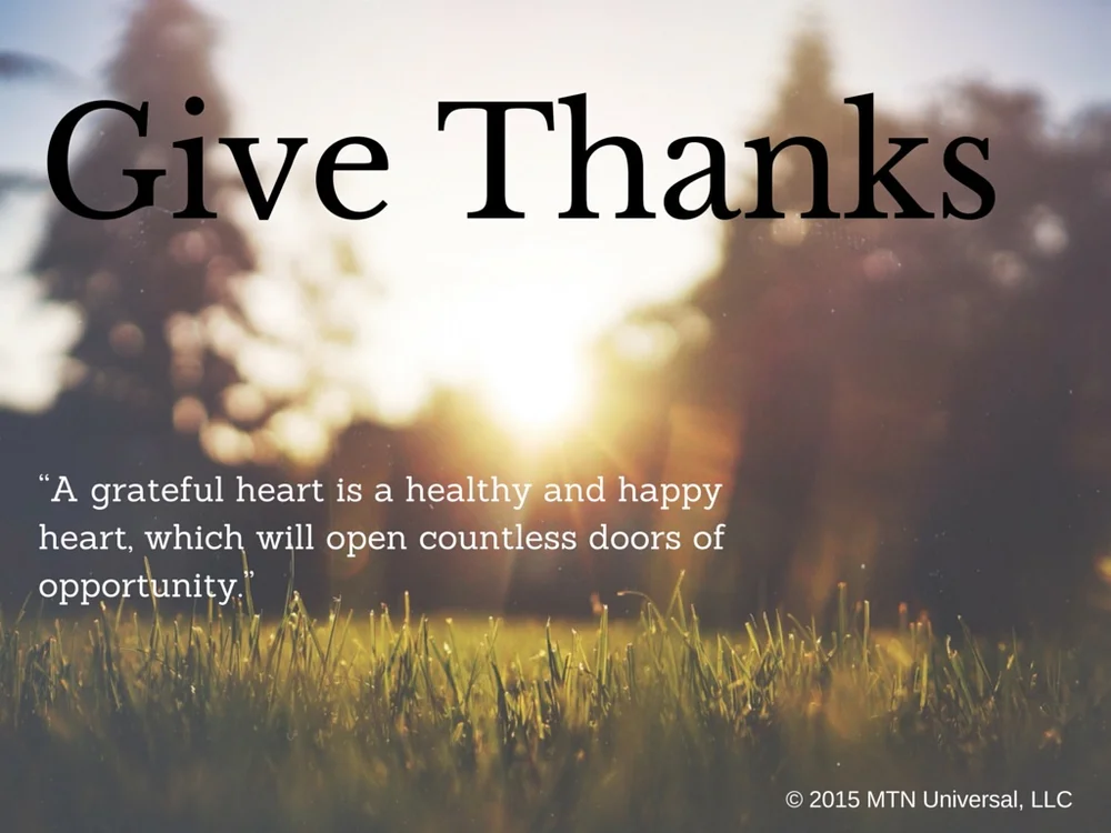 Words For Giving Thanks