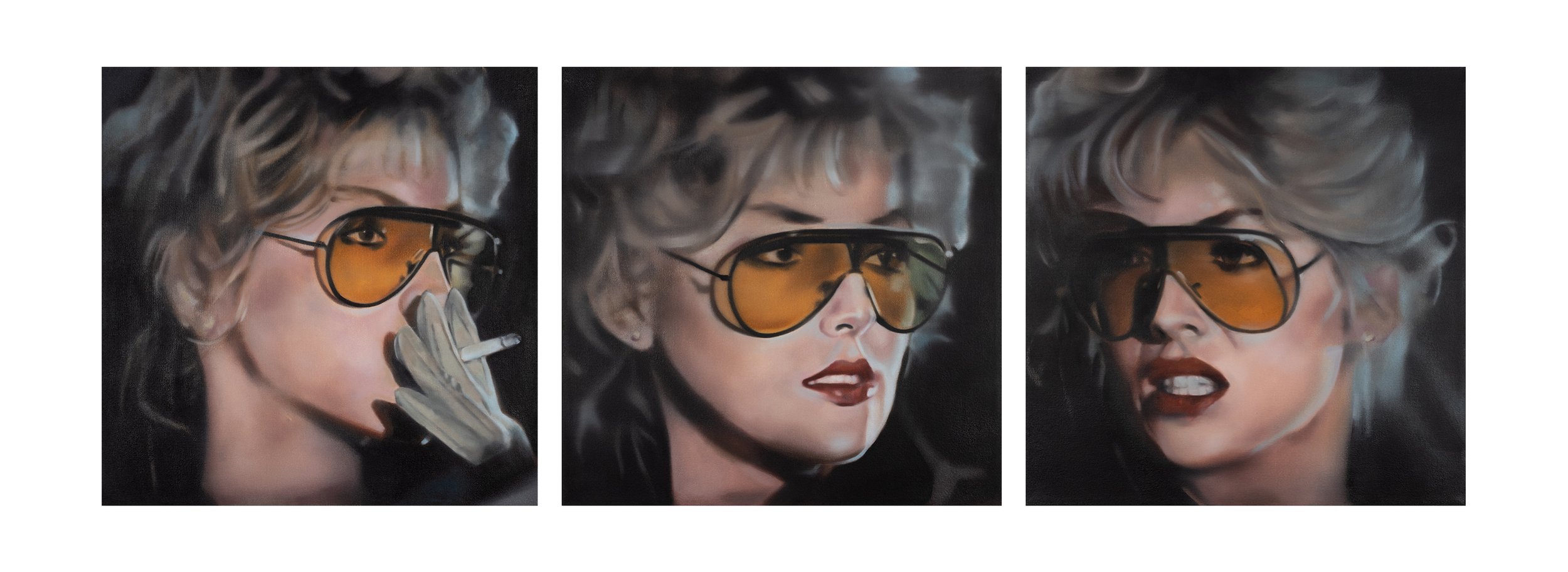 The Turn, Triptych, 3 x 20” x 20”, Oil on Canvas, 2024