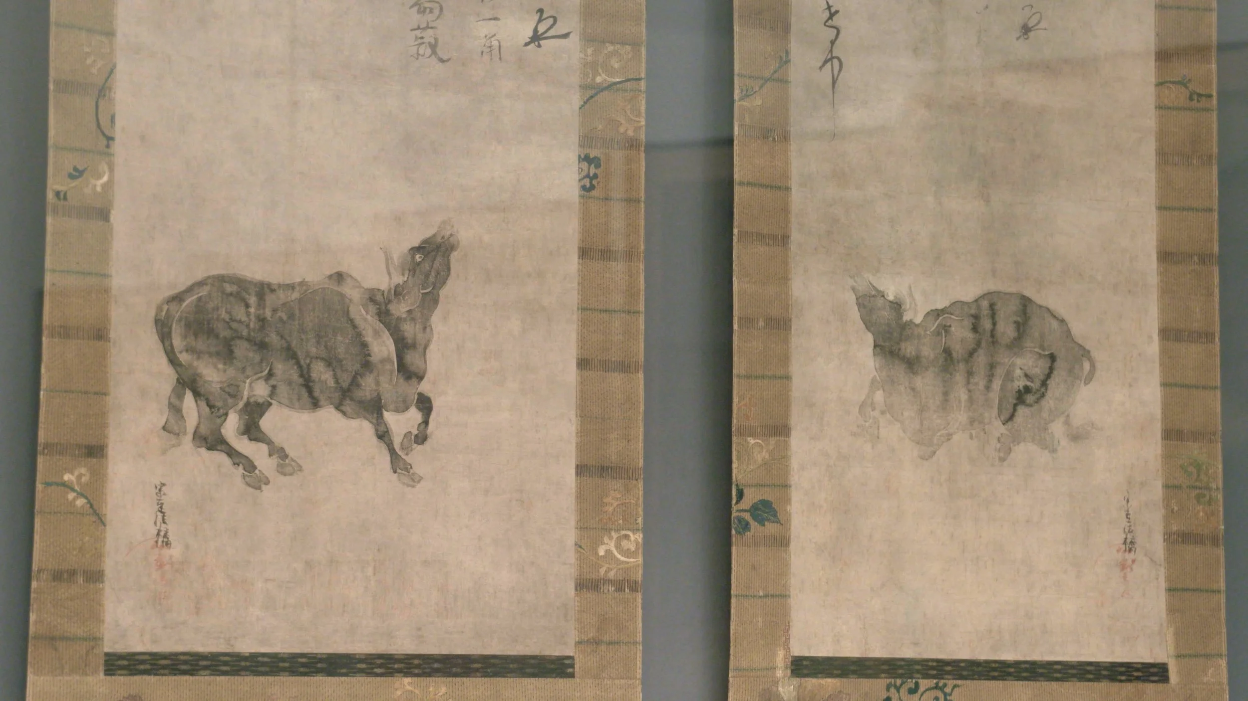 Bull Scrolls Kyoto National Museum
