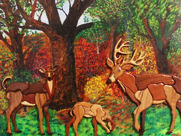 Deer in Autumn By: Ted Scanga