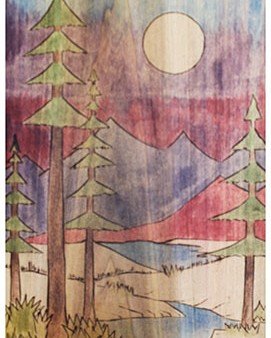 #artoftheday 
&ldquo;Appalachan Landscape&rdquo; by Adam Burke (Stain and Burn on Paper, $400)
Currently on view at the gallery