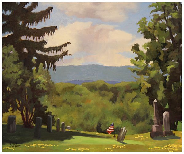 #artoftheday 
&ldquo;A Revolutionary War Veteran&rdquo; by Patricia Dickun (Oil, $600)
Currently on view at the gallery