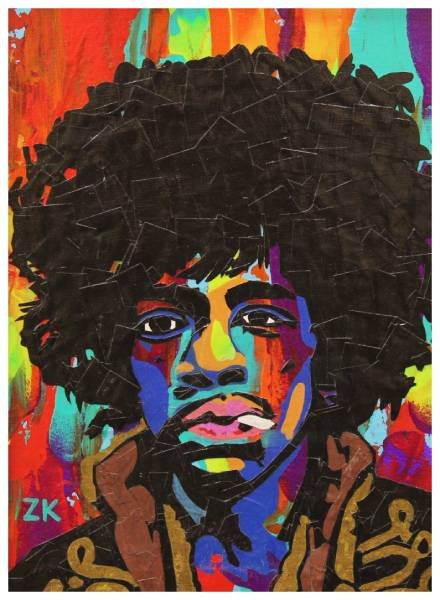 Purple Haze: A Collage Portait Of Jim Hendrix, Zachary Kerchensky
