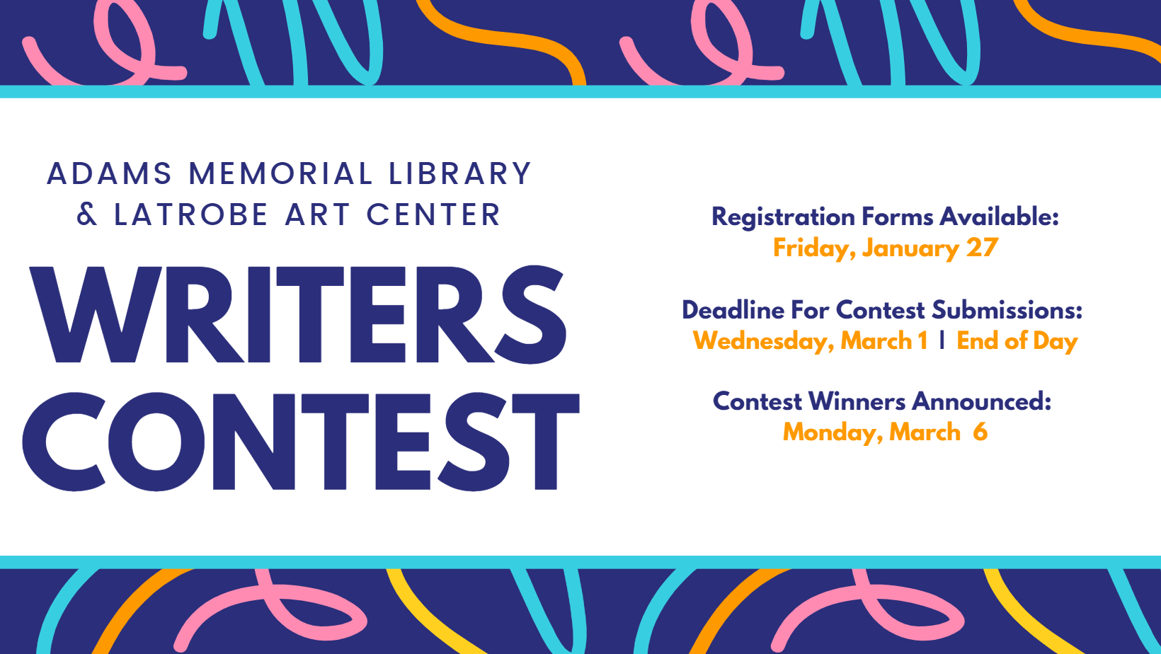Content Writer Contest 2023 Local Writers Contest — Latrobe Art Center