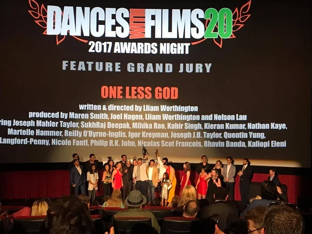 Best Film, One Less God, KaliopiEleni.com, Kaliopi features in and wears Complete Me exclusively Kaliopi Grand Jury Prize Photo Dances With Films Hollywood LA 2017.jpeg