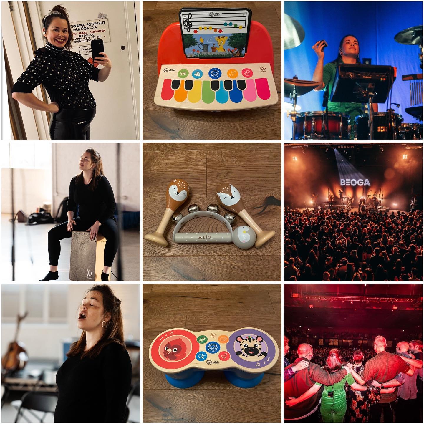 Gigs took a bit of a back seat this year as we welcomed a little addition into the family! Managed to fit in a few shows with @sixthemusical whilst being 6 months pregnant! Amazing run of shows with @inthedark_live and an Ireland Tour with @beogamusi