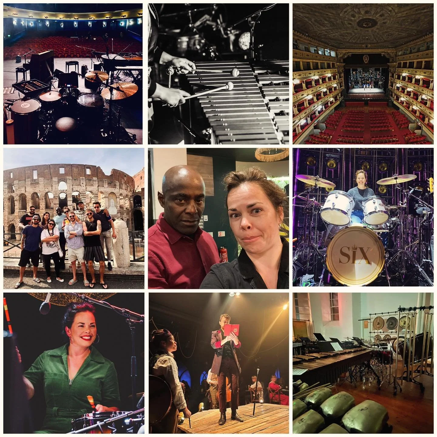 A few highlights of gigs this year! Lots of new projects and working with new and old faces. Thanks to everyone I&rsquo;ve shared a stage with, bring on 2025! 🥳🥁

@adelaidefestival and @hkartsfestival with @wendesnijders 
Rome and Bologna with @sto