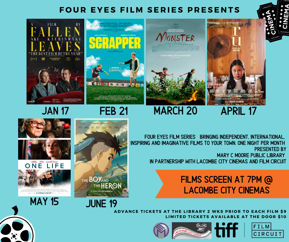 four eyes film series poster season lineup winter 2024 (Facebook Post).png