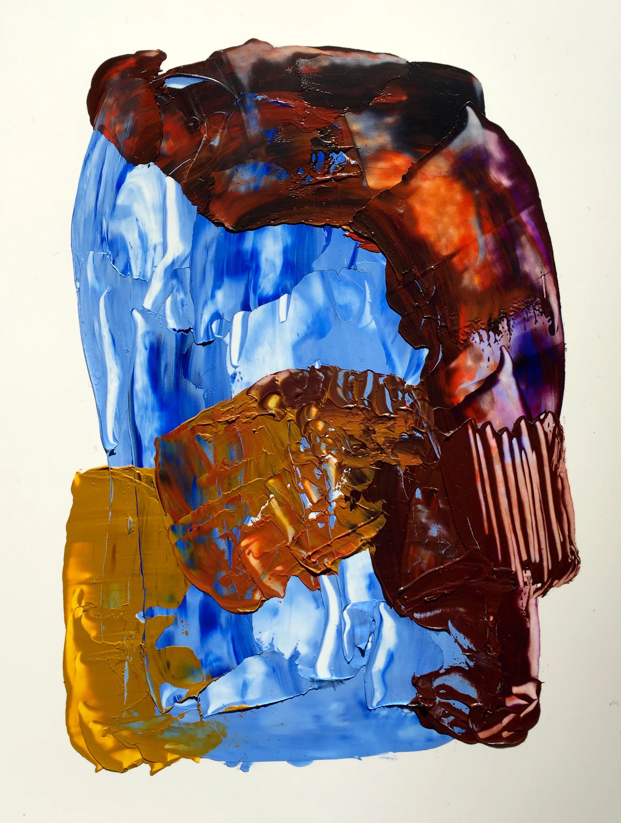 Oil on Yupo paper, 14" X 8"