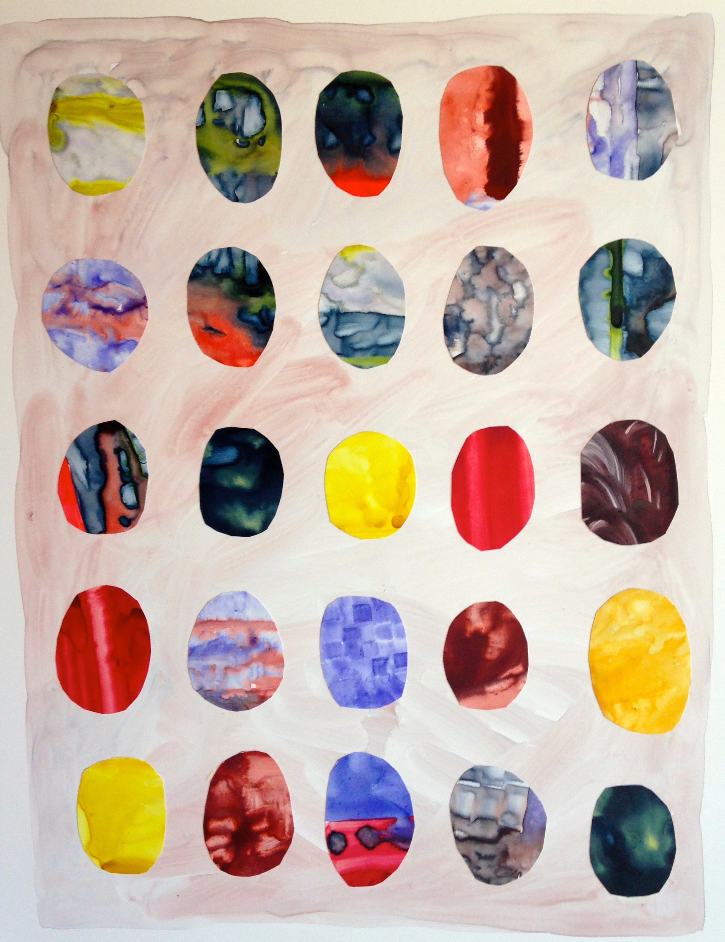 Watercolor collage 20" X 15"
