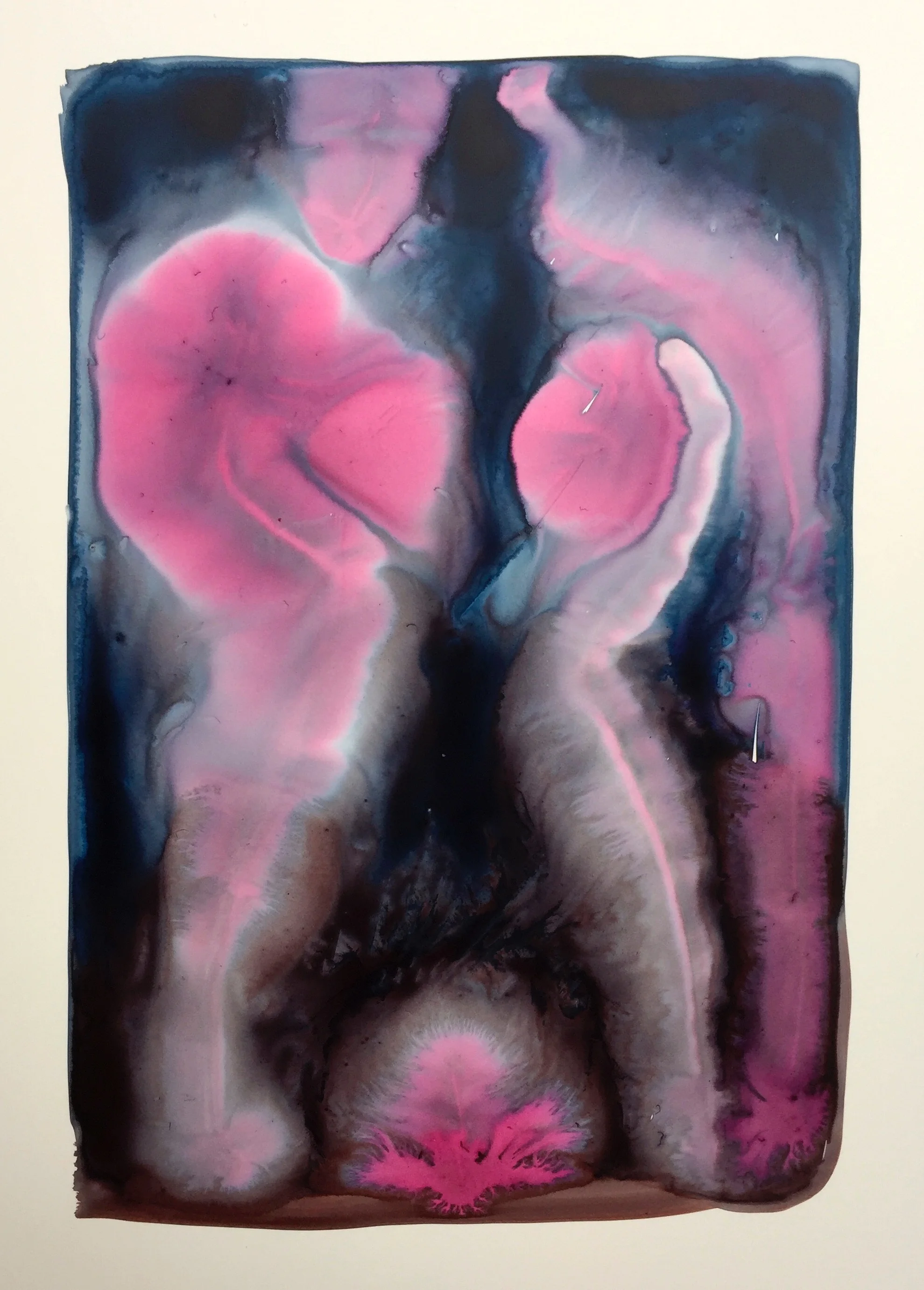  Watercolor, ink, 20" X 15" 