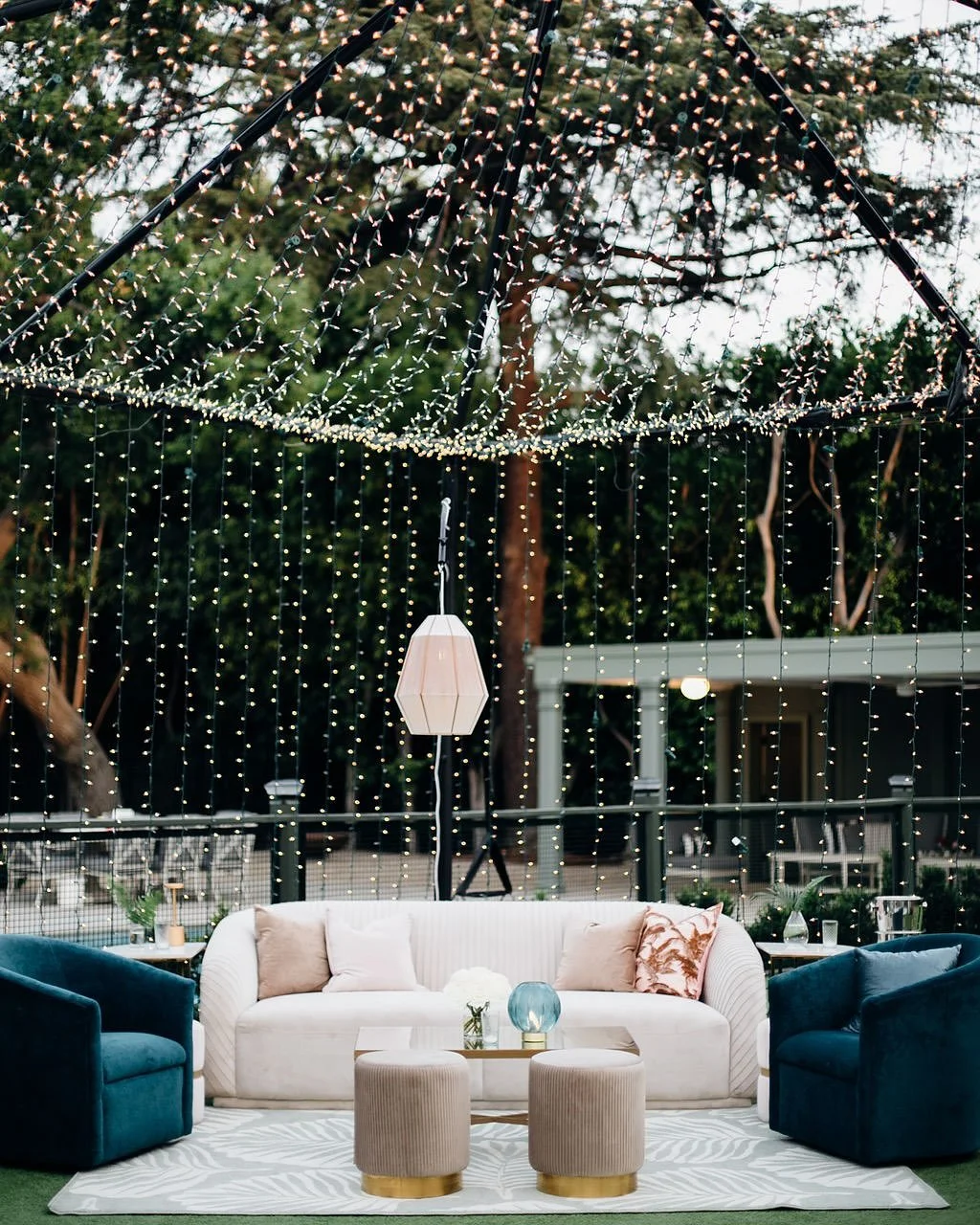 ✨ Lounge under the lights, dive into the magic ✨
•
•
•
•
•
•
#BirthdayMagic #TwinkleLights #40thbirthday #Loungeinspo #Californiaeventplanner #Ladylibertyevents #Birthdaypartyinspo #Customdancefloor #Twinkletent #Custome