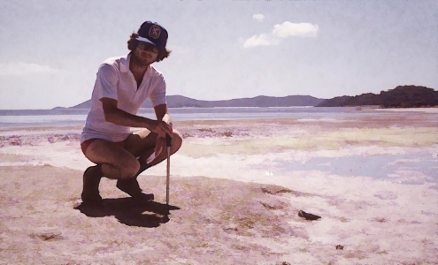 mapping the seagrasses on thursday island, off the northern tip of australia.