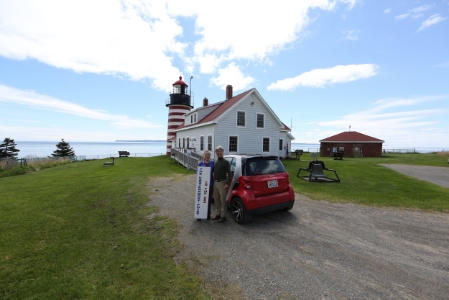 twored at west quoddy head, the easternmost highway point