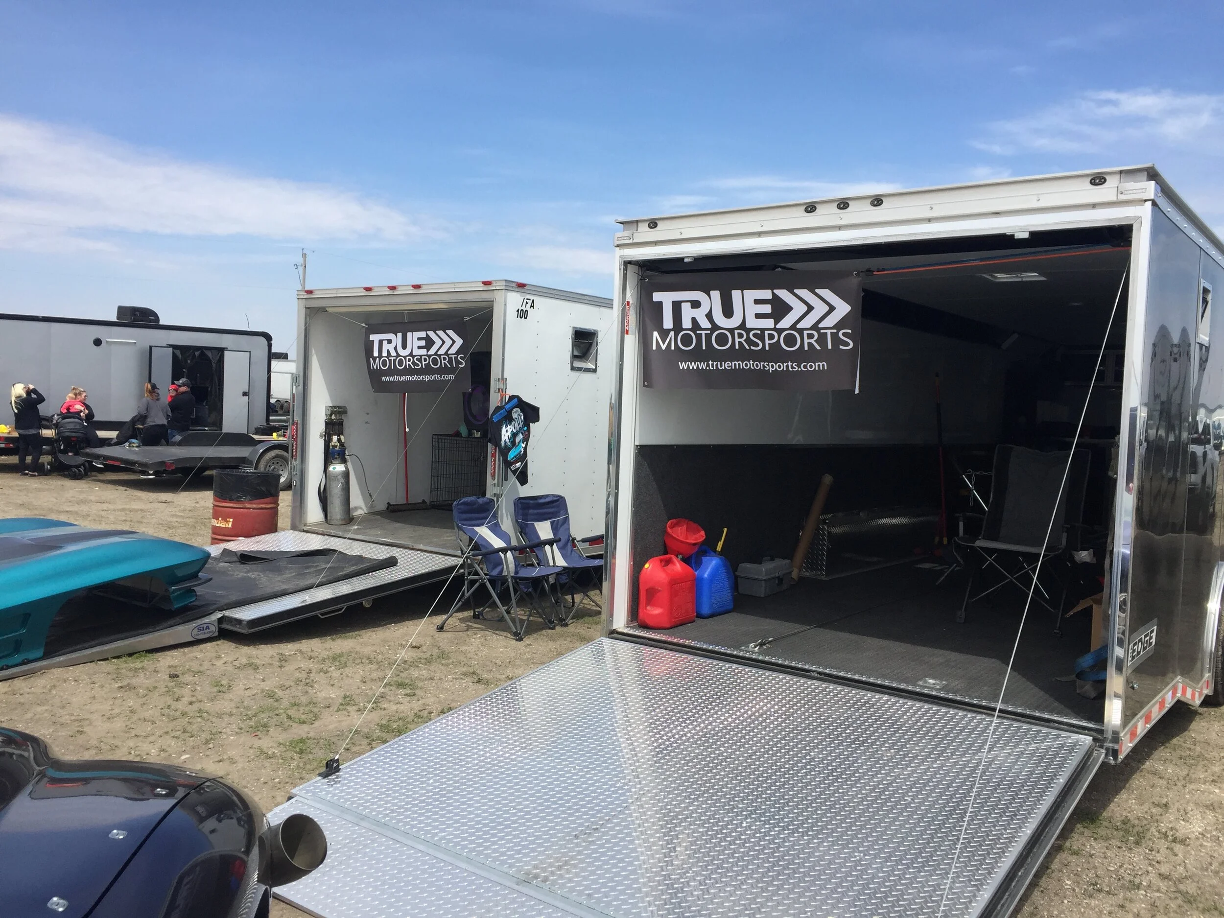 White and Black  4ft x 2ft True Motorsports Banner