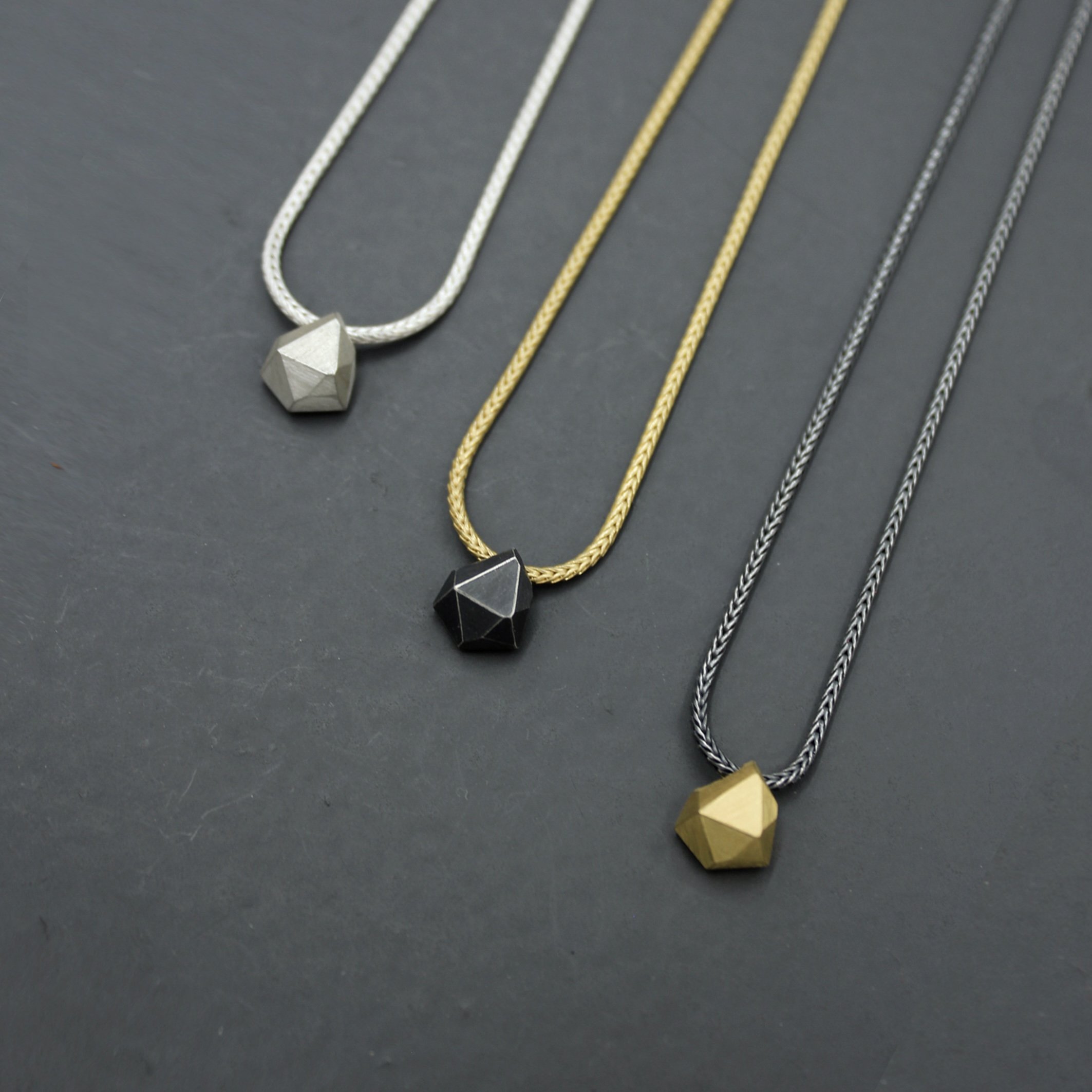 Kette “Kluntje” in 925 Silber in 3 Varianten