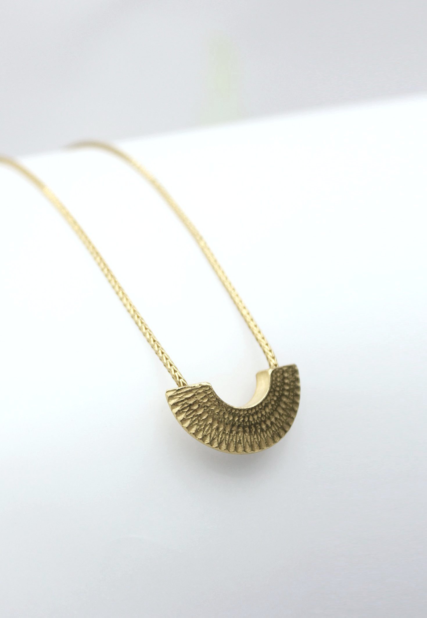 Kette “OrigamiRoyal” 925/••• Silber - vergoldet -