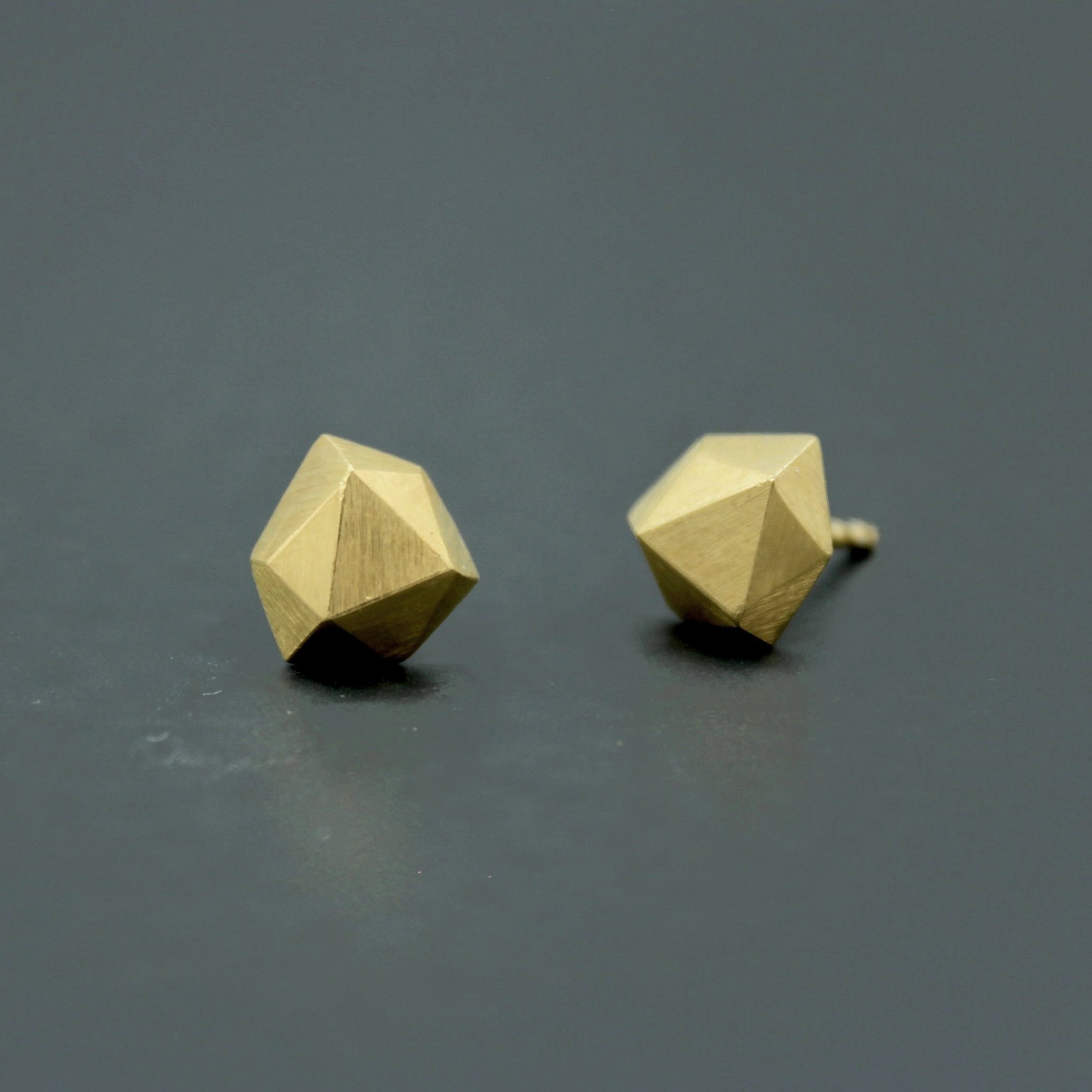 Ohrstecker "Kluntje" 925/°°° Silber - vergoldet -