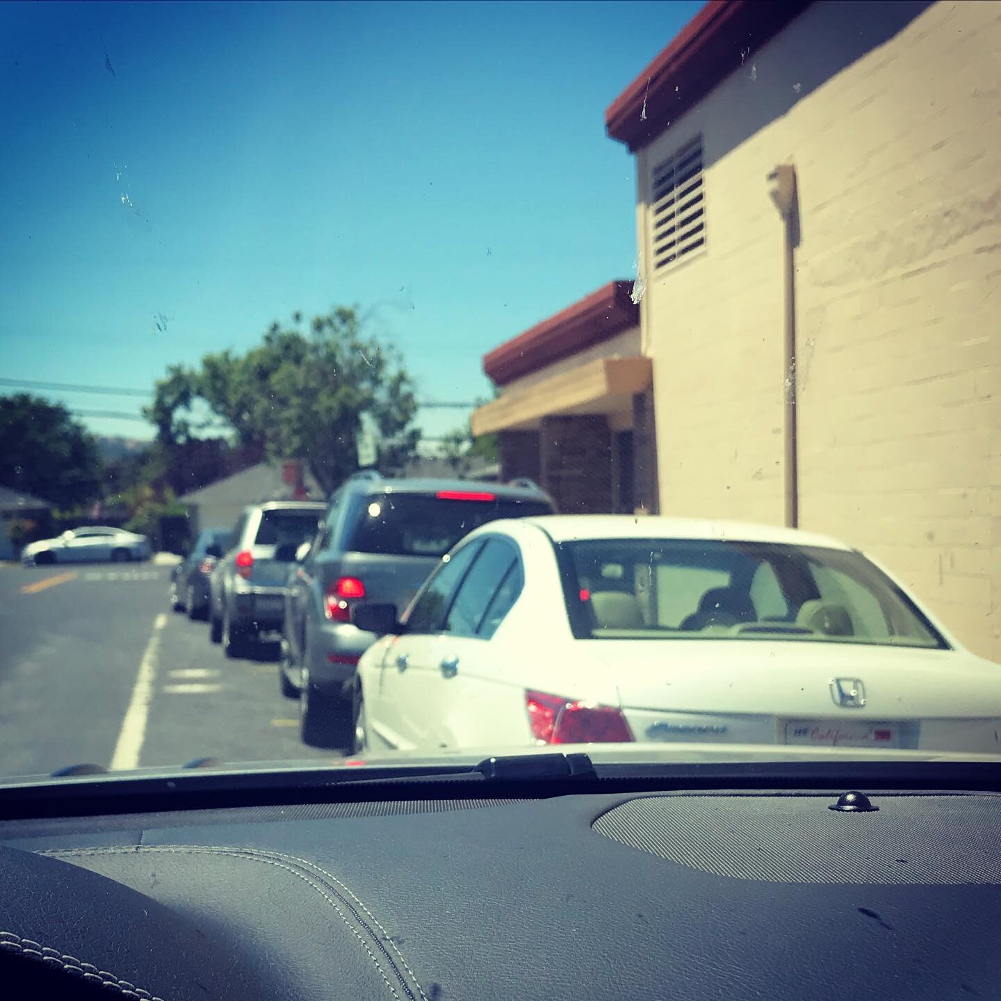 Drive-thru queue at the local donation center. Silver lining is Covid-19 brings out the organizer in all of us?