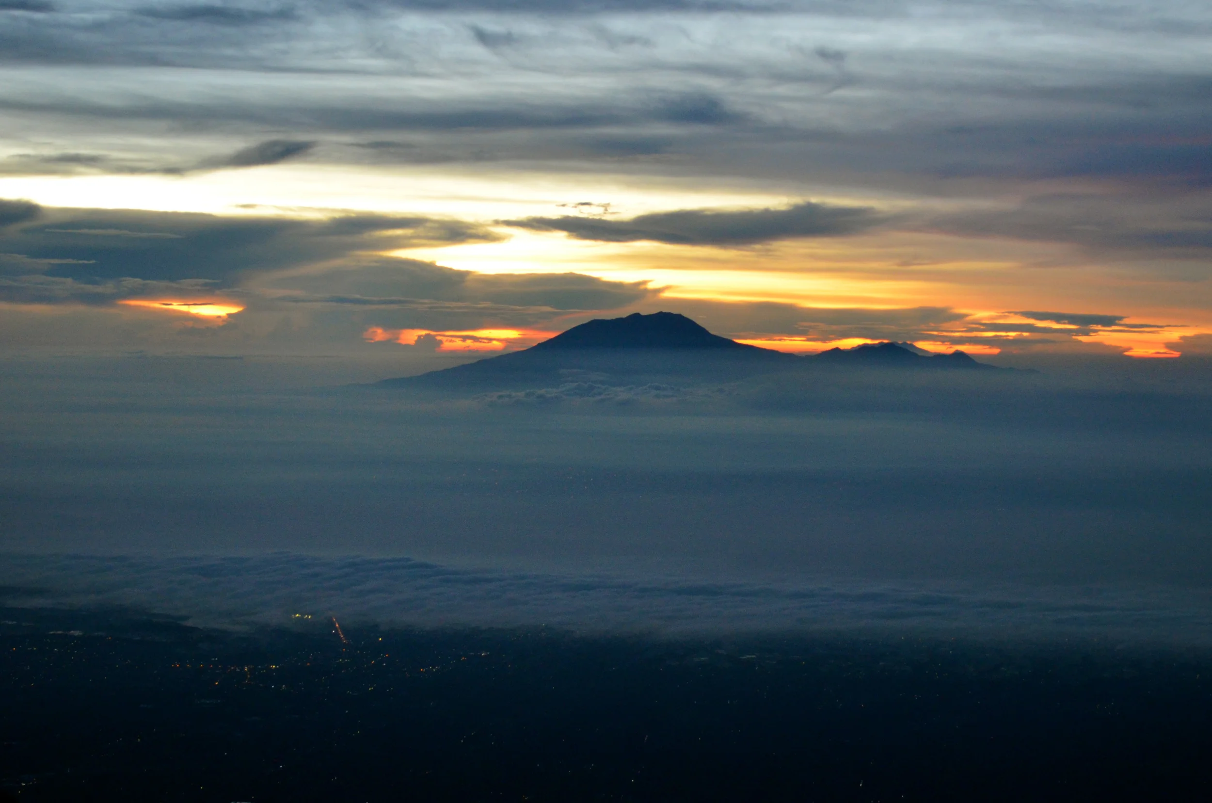 sunrise on Merapi