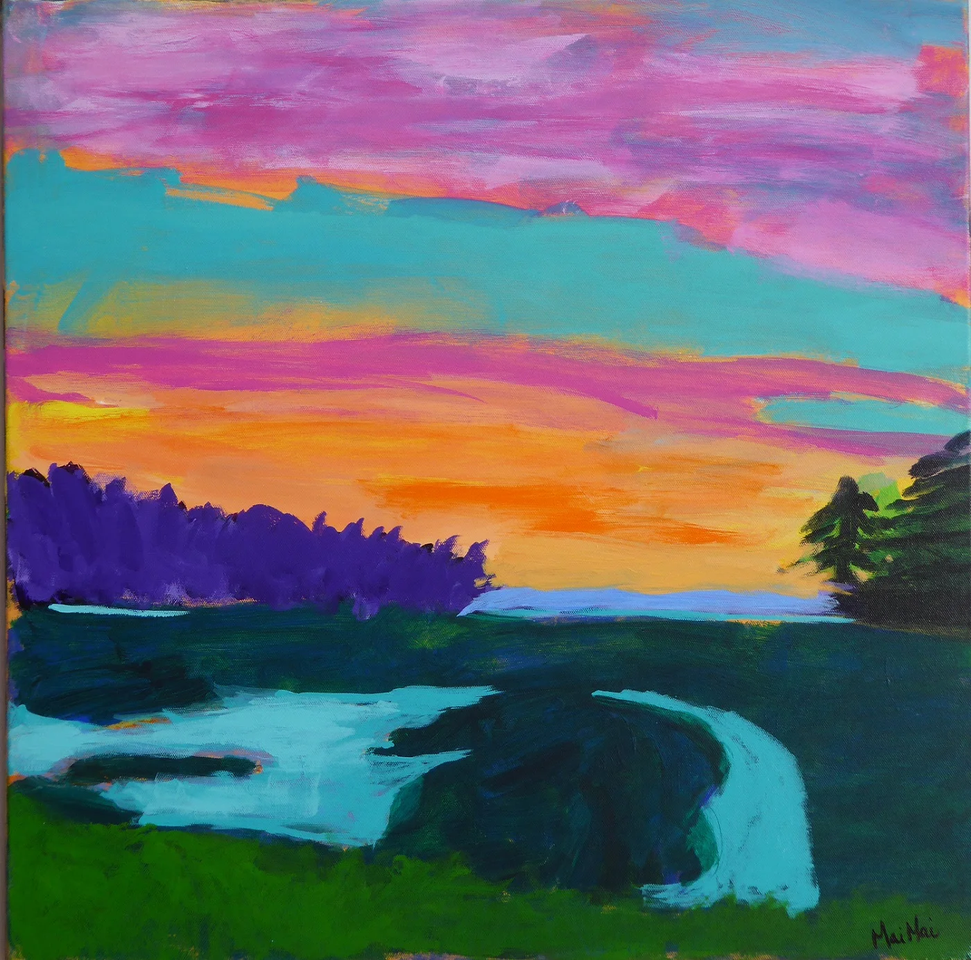 Sunset at Bar Harbor