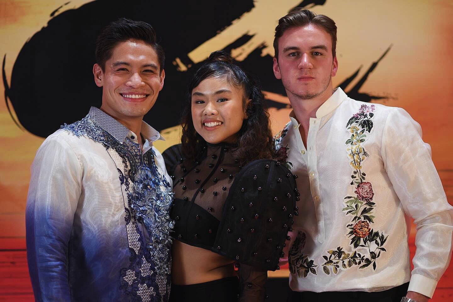 Check these three out! 😍 
T&amp;E international superstars @abigailadrianoo @shazzlerezz and @leytonholmes_ at their opening night of @misssaigonint in Manila! Looking amazing as always team 🎉🧡🙌🏽
#misssaigon #openingnight #manila #tandemanagemen