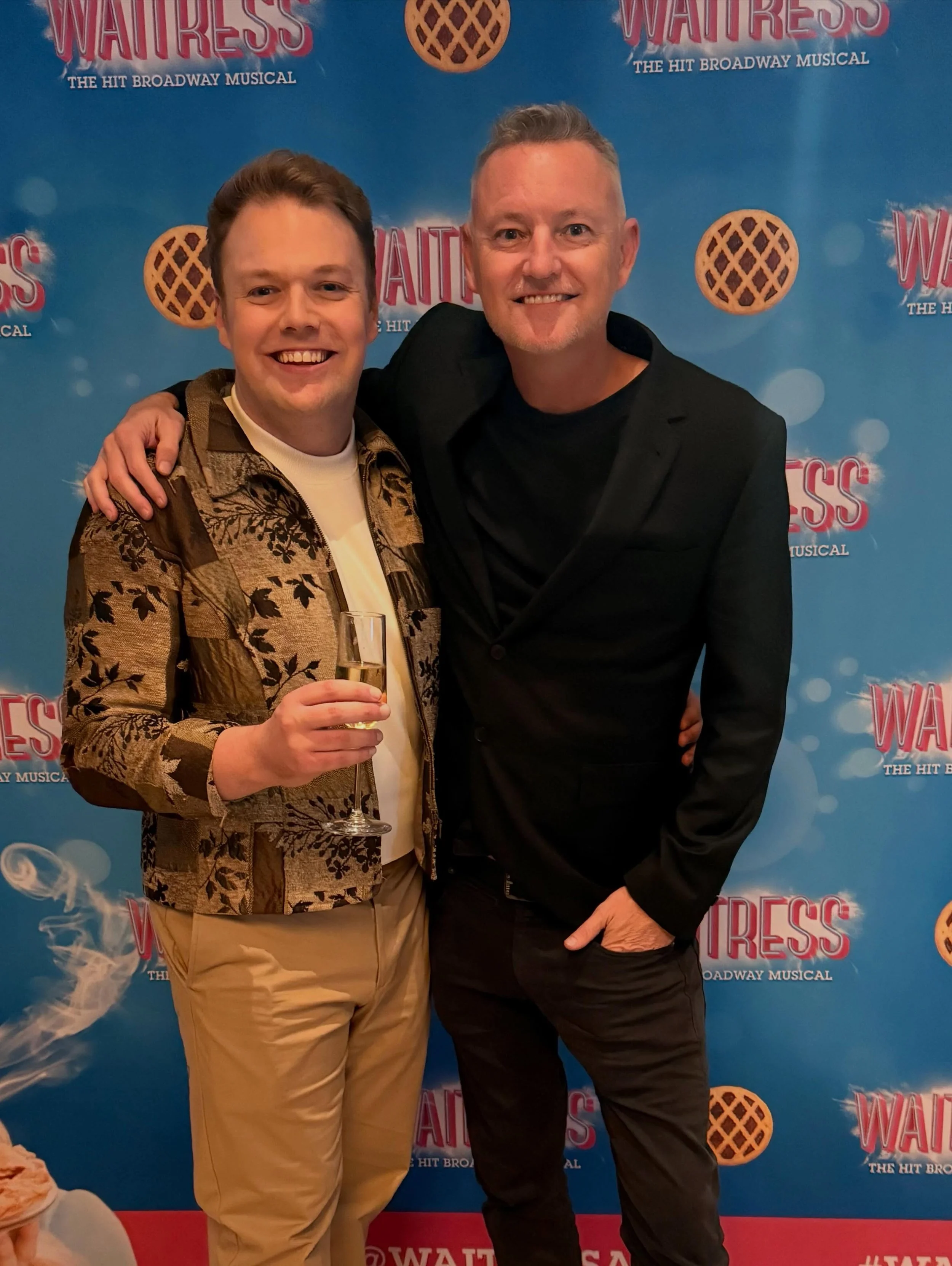 PRESS WALL MOMENT with one of the BEST in the biz @cameronboxall_ @waitressau ON 07-05-26 🥂
MASSIVE Congratulations to the phenomenal cast and crew.
I&rsquo;ll absolutely be coming back for more pie 🥧