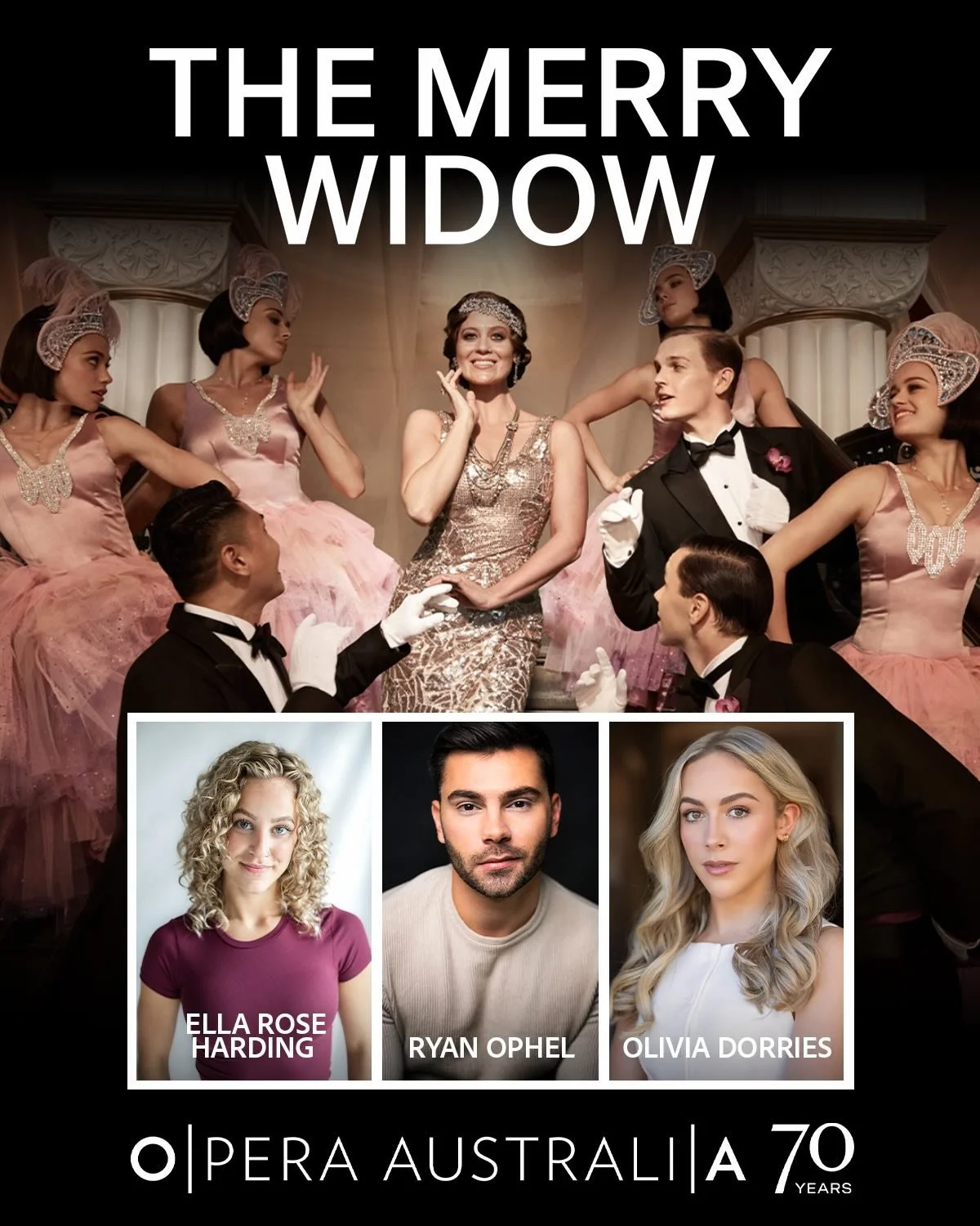 Happy Monday! There&rsquo;s no better way to start the week than with an amazing cast announcement 🙌🏽 
T&amp;E&rsquo;s @ellaroseharding @ryanophel and @oliviadorries will all be appearing in The Merry Widow for @operaaustralia ✨ 
Congratulations 🥂