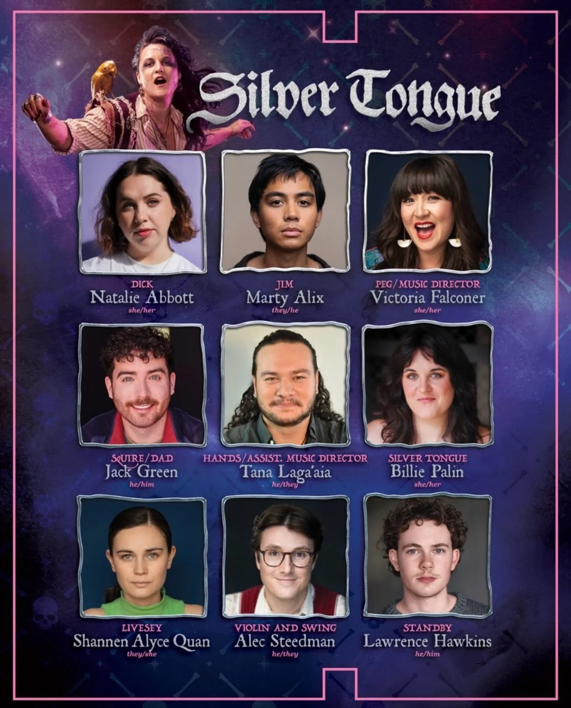 We&rsquo;ve been waiting all year for this, and finally we can announce that @tanalagaaia will be joining the previously announced @billie_palin in the premiere production of Silver Tongue @hayestheatreco_official &hellip; not only is Tana in the sho