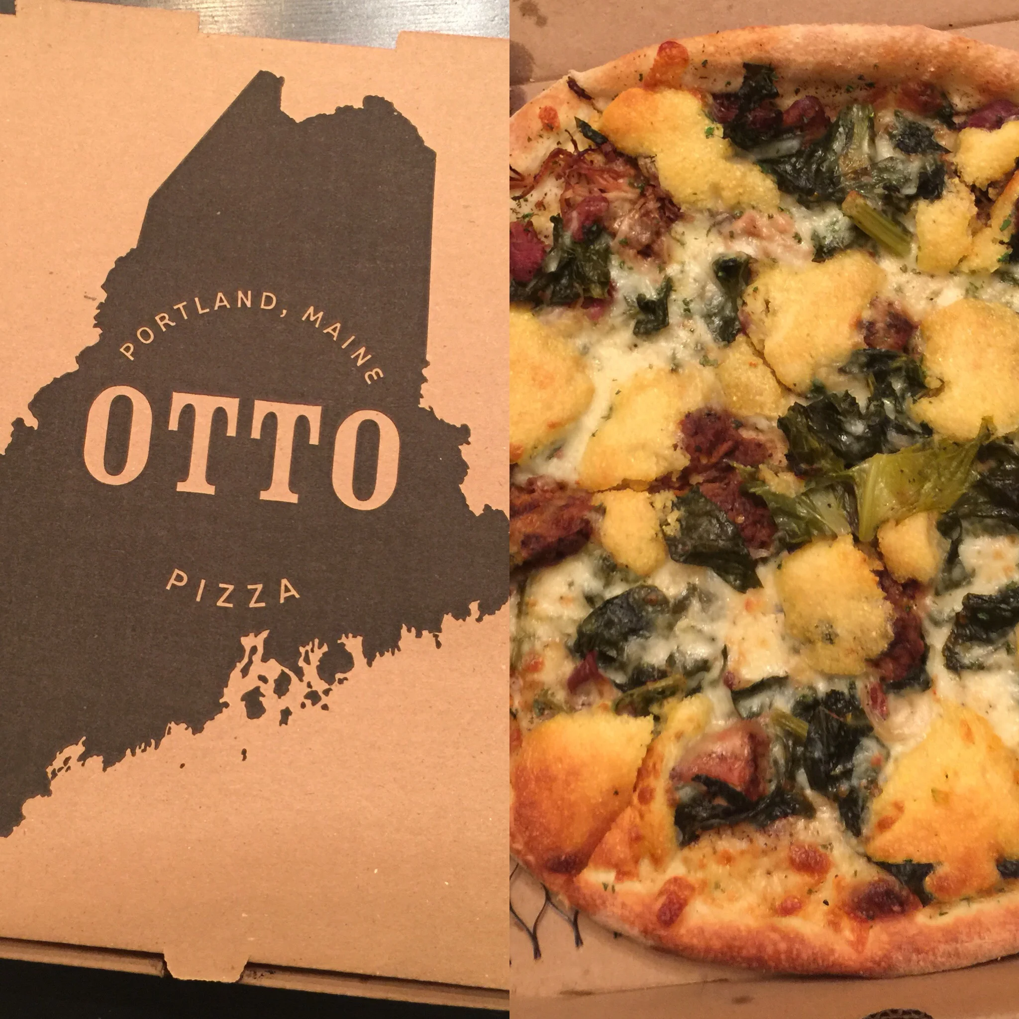 Otto Pizza's November Special: Cornbread, Pulled Pork & Collard Greens