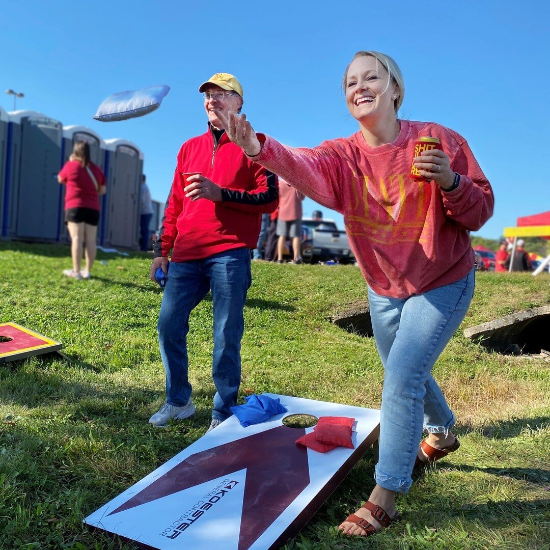 Nothing better than getting the Koester cyclone fans (and some hawkeye fans, too 😉) together for a tailgate!