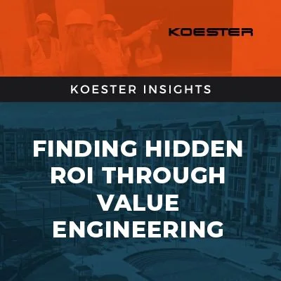 Construction success isn&rsquo;t just about staying on time and on budget, it&rsquo;s about choosing the right partner early. Value Engineering (VE) is where real ROI is often uncovered, especially in preconstruction, by aligning design, cost, and ex