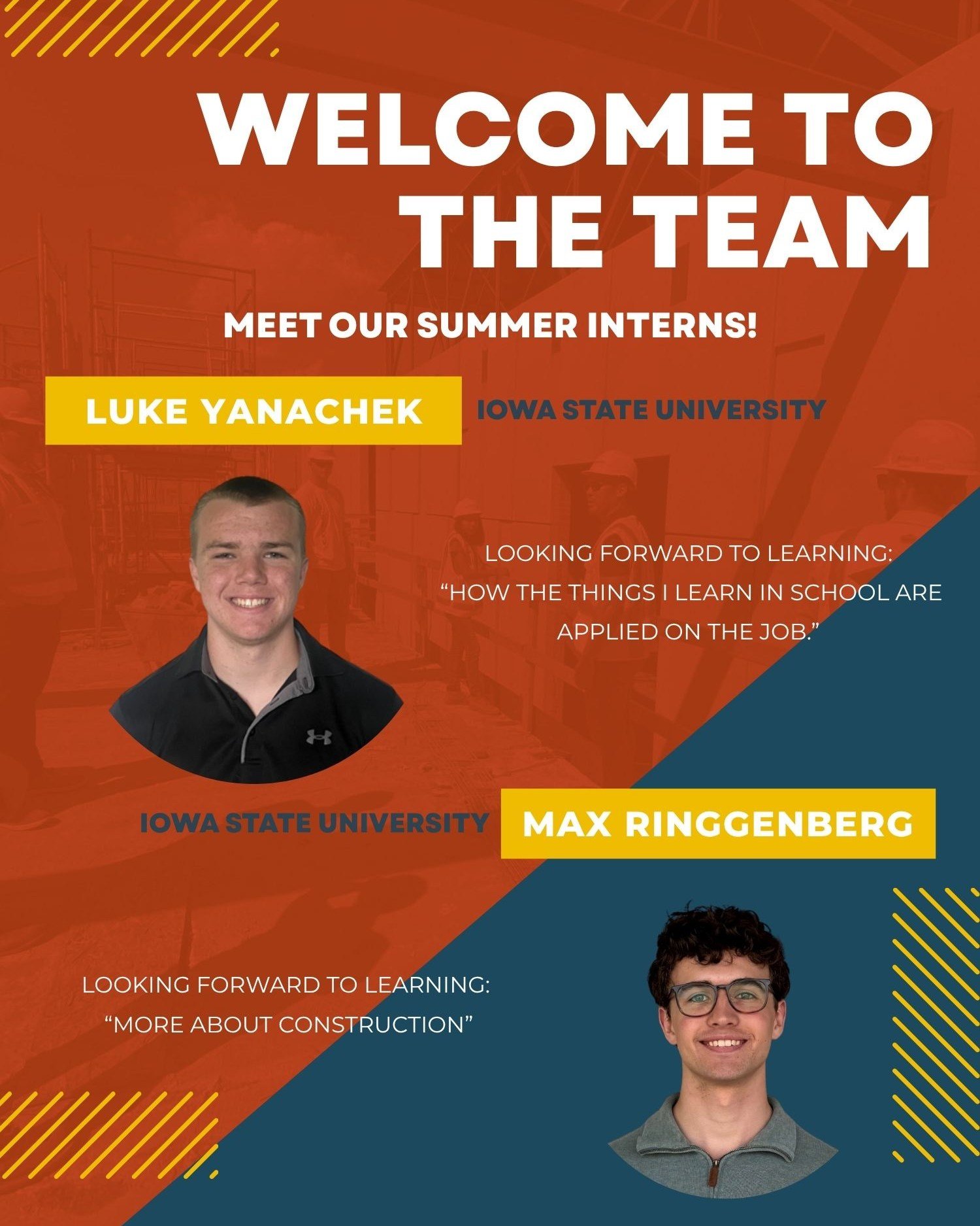 Summertime is here which means interns are here! We&rsquo;re thrilled to have Luke and Max join the Koester team. We look forward to the fresh ideas, energy, and perspectives they&rsquo;ll bring, while giving them the opportunity to learn and grow al