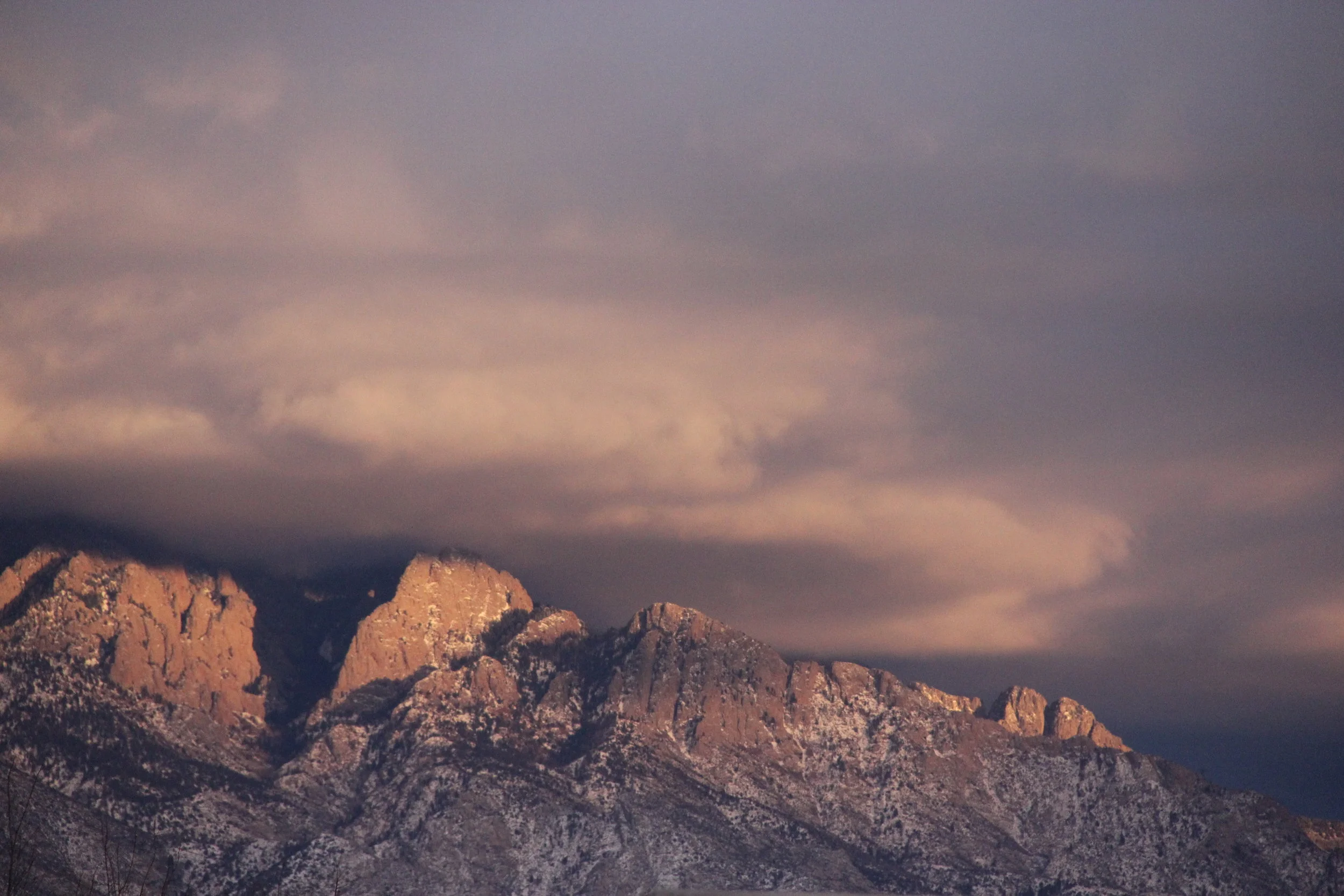 View of the Sandia Mountains from my home