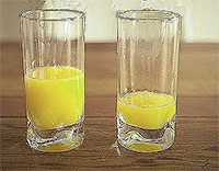 Final juice of the day on our UK detox retreat