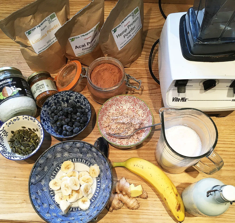 Hi-raw breakfast ingredients