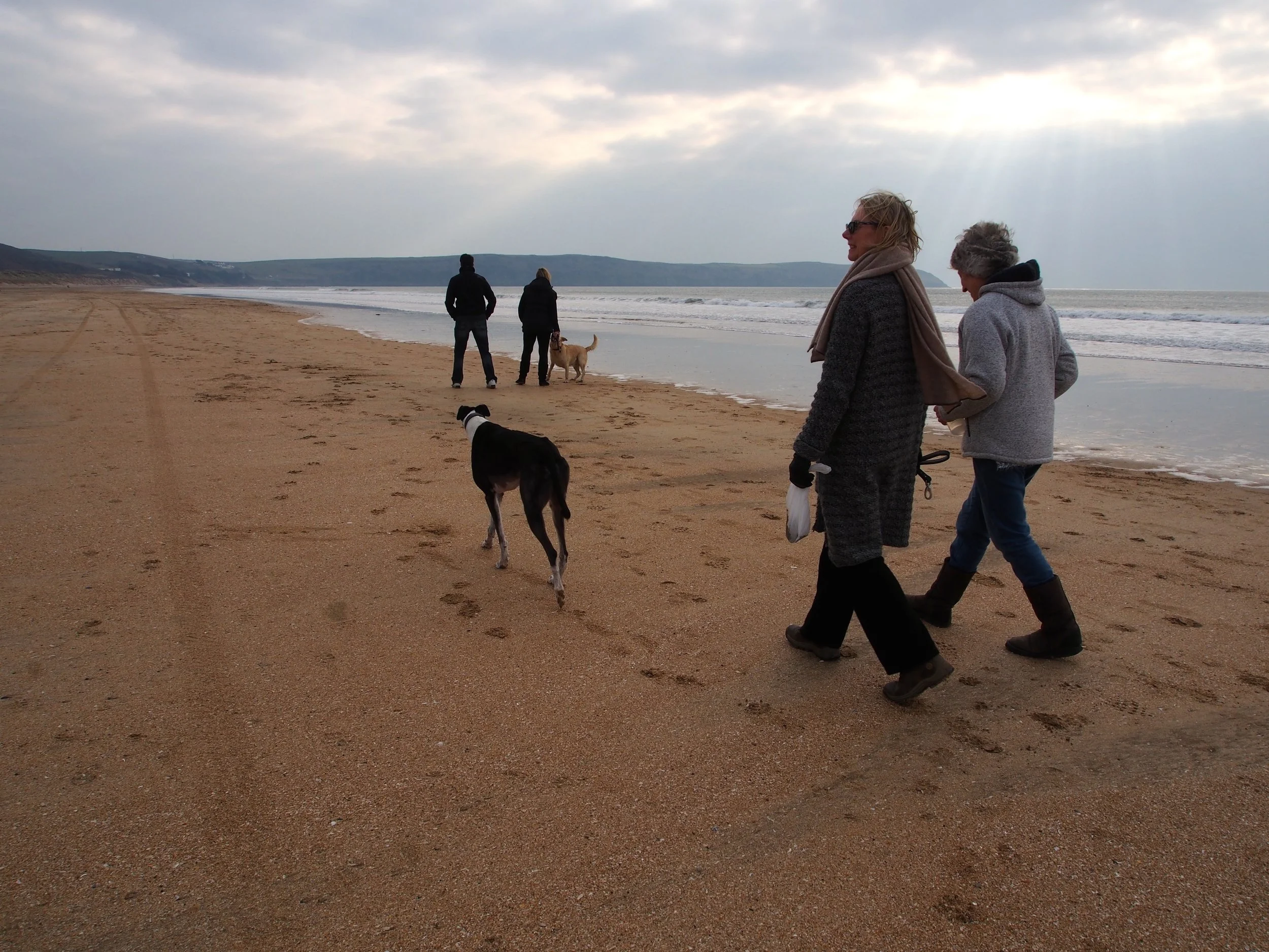 Beach and woodland walking at our UK detox retreat